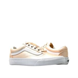 Vans Old Skool Satin Classic LowTop Sneakers Size 6 (Satin Lux) Blush/True White